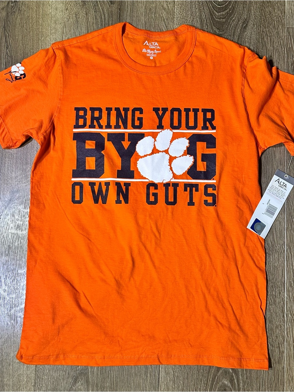 NWT Alta Gracia Clemson Tigers Tee Size Small